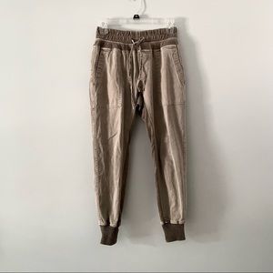 James Perse mixed media pants joggers